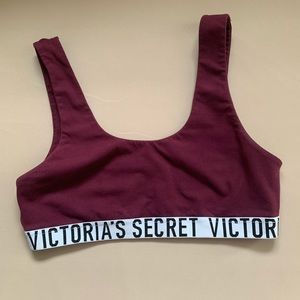 Victoria’s Secret Lounge Sports Bra Maroon Wine